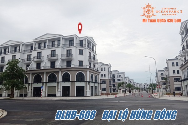 SHOPHOUSE GÓC / ĐLHĐ-608 (CỔNG BIỆT THỰ ĐẢO NGỌC)